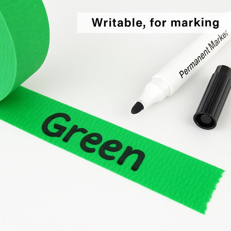 DOAY Green Painters Tape - Masking Tape 2 Inch Wide (1.88" x 90FT) - Multi-Surface, Smart Adhesion, Indoor & Outdoor - 1 Roll Paint Tape for DIY, Labeling, Art, Car (#3910) - Image 5